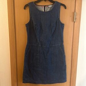 Boden Women’s Denim Jean Mini Dress Sleeveless Jumper Blue Size 6